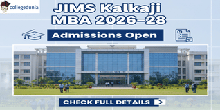 JIMS Kalkaji Begins MBA Admissions for Batch 2026–28; Check Full Details Here